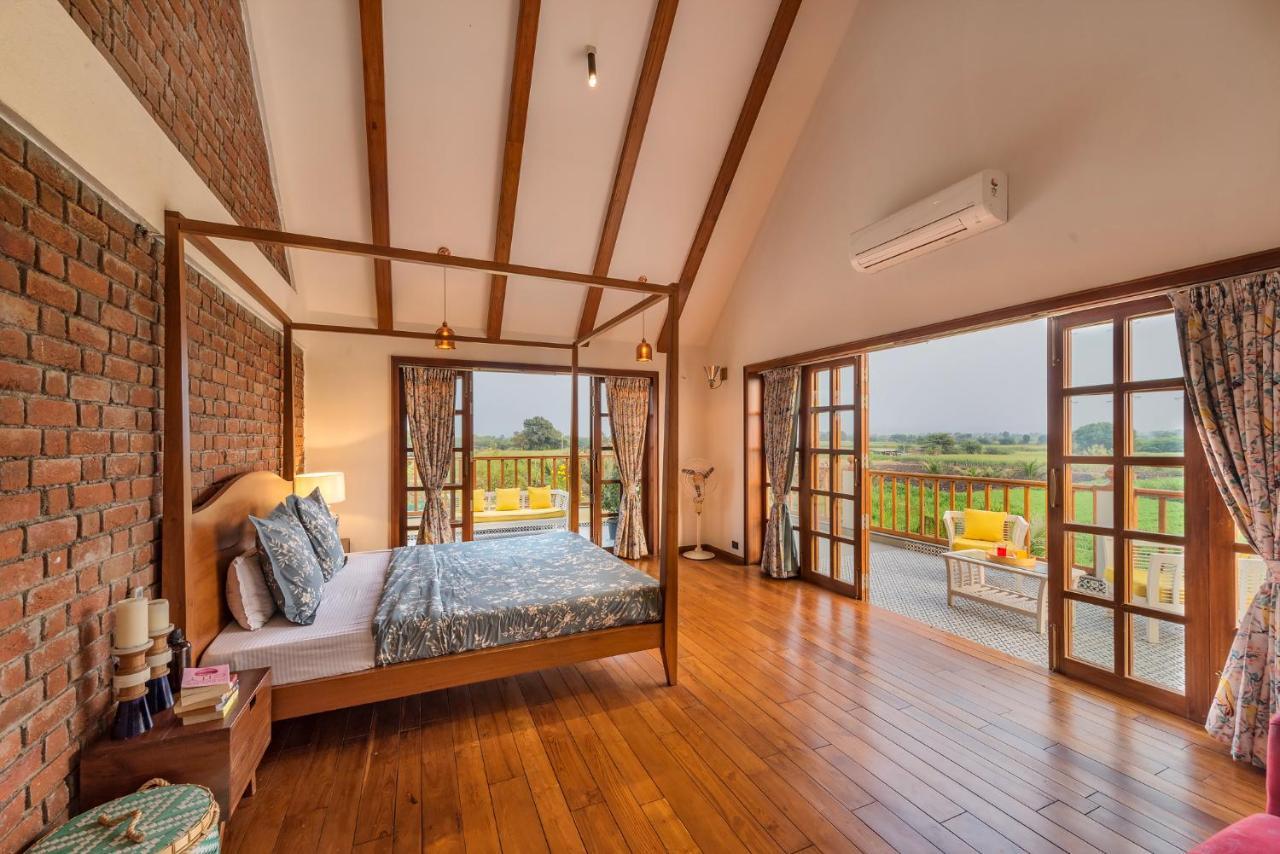 Saffronstays Happy Fields, Pune - Luxury Farmstay With Farm To Table Food Buitenkant foto